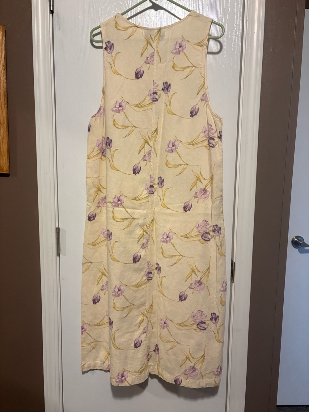 Westbound Cream Maxi Dress with Lavender Floral Print